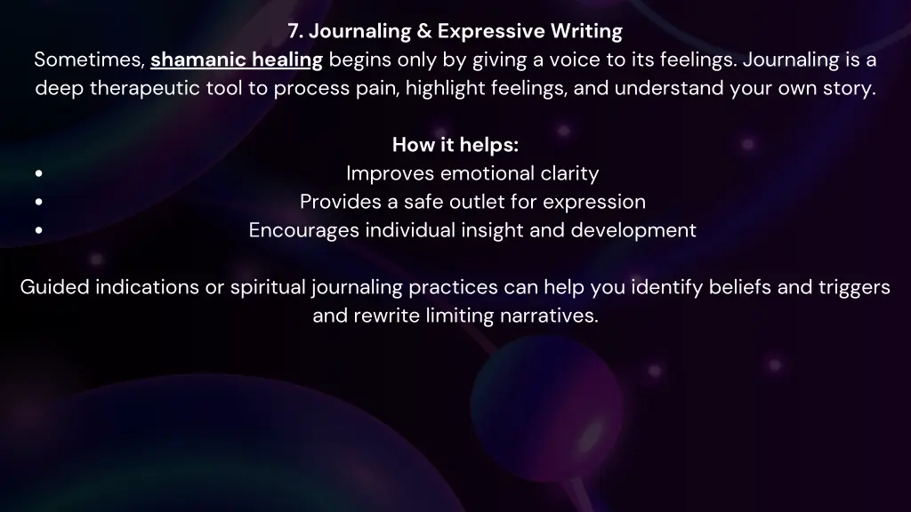 7 journaling expressive writing