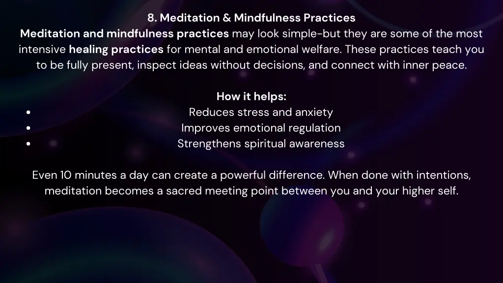 8 meditation mindfulness practices