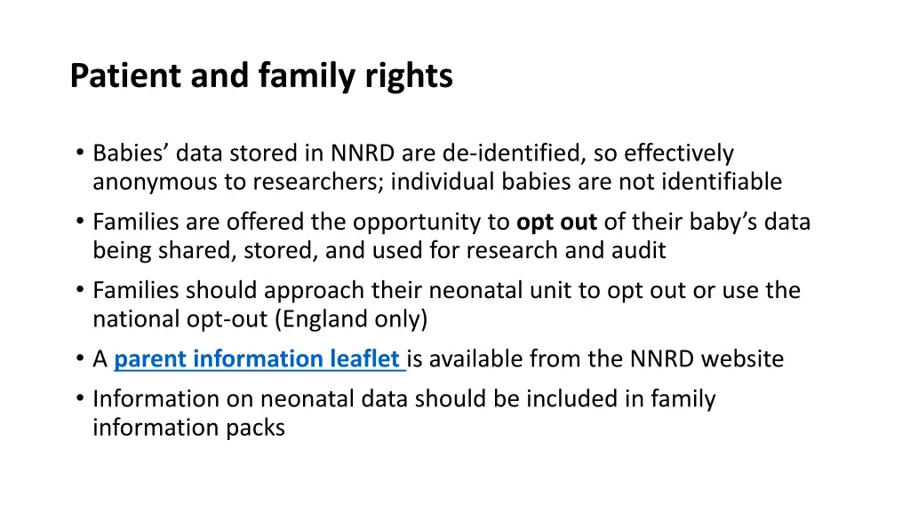 patient and family rights