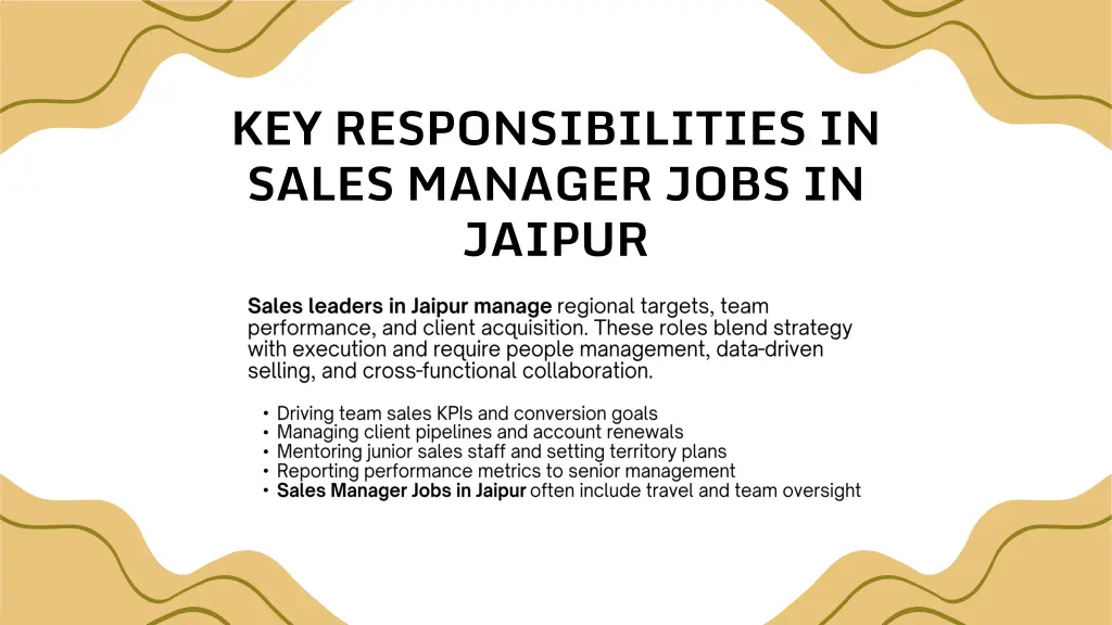 key responsibilities in sales manager jobs