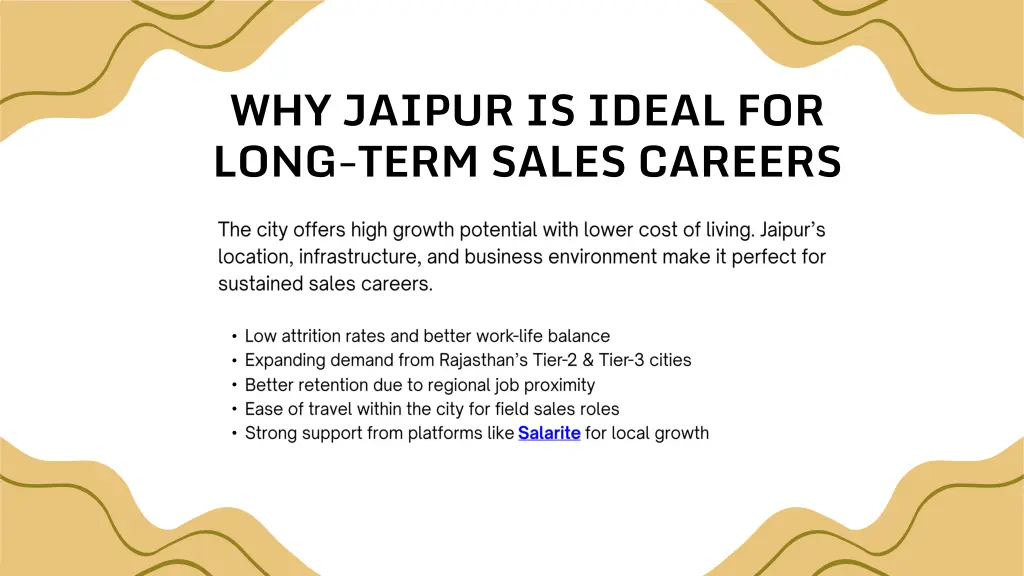 why jaipur is ideal for long term sales careers