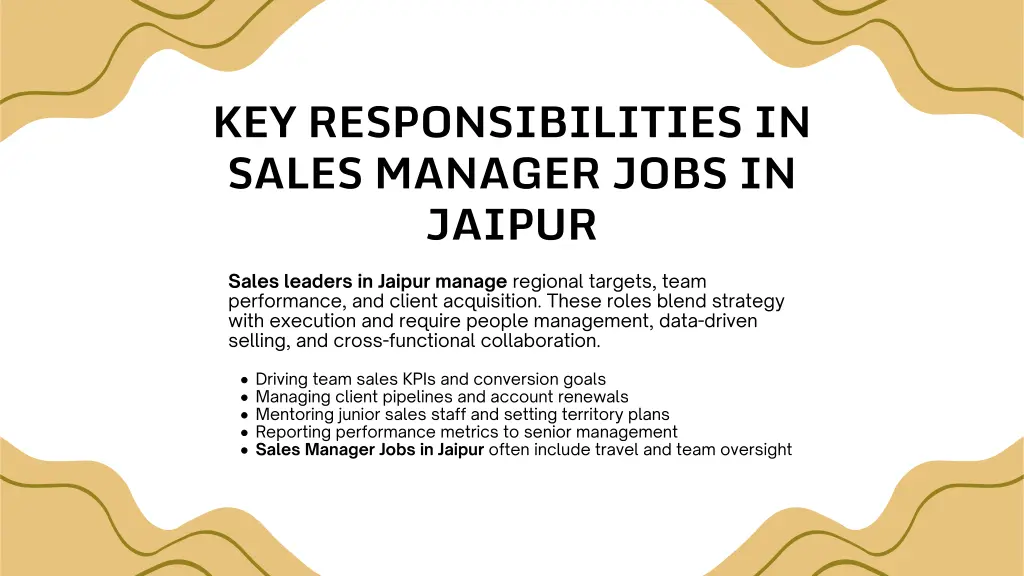 key responsibilities in sales manager jobs