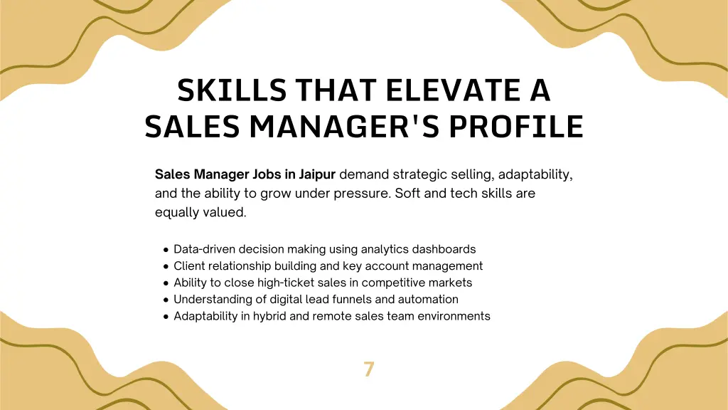 skills that elevate a sales manager s profile