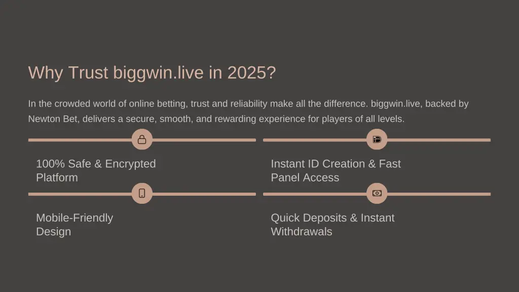 why trust biggwin live in 2025
