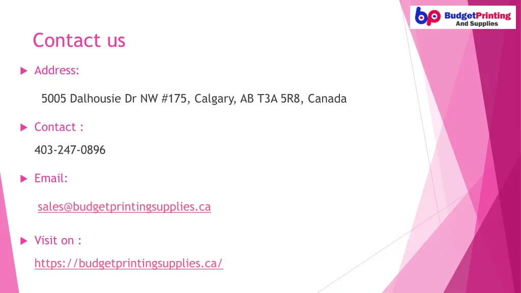contact us