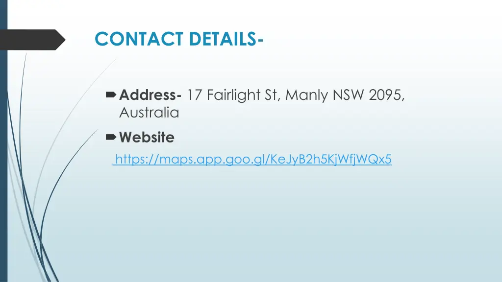 contact details
