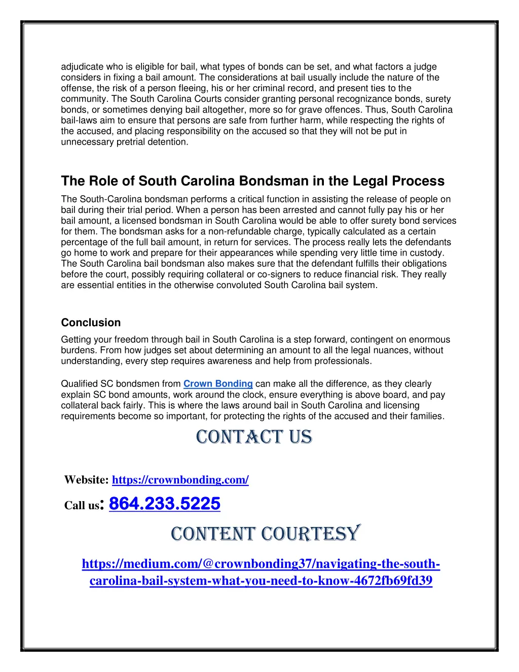 adjudicate who is eligible for bail what types