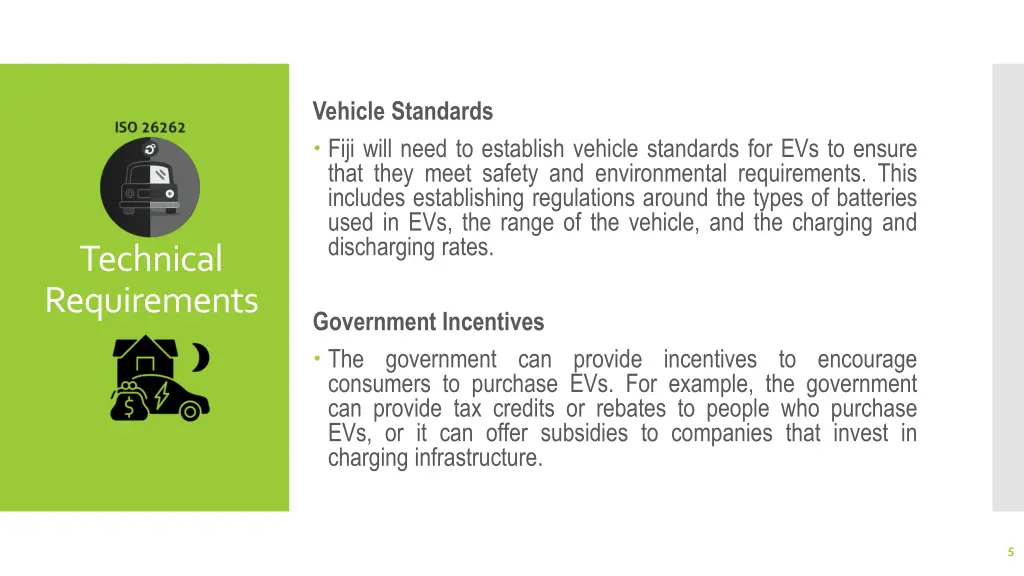 vehicle standards fiji will need to establish