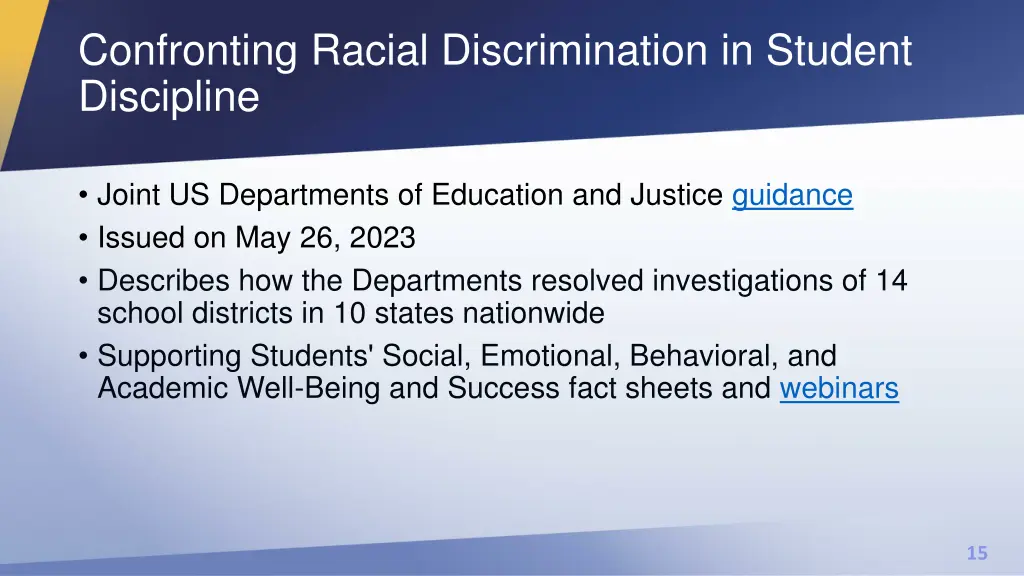 confronting racial discrimination in student