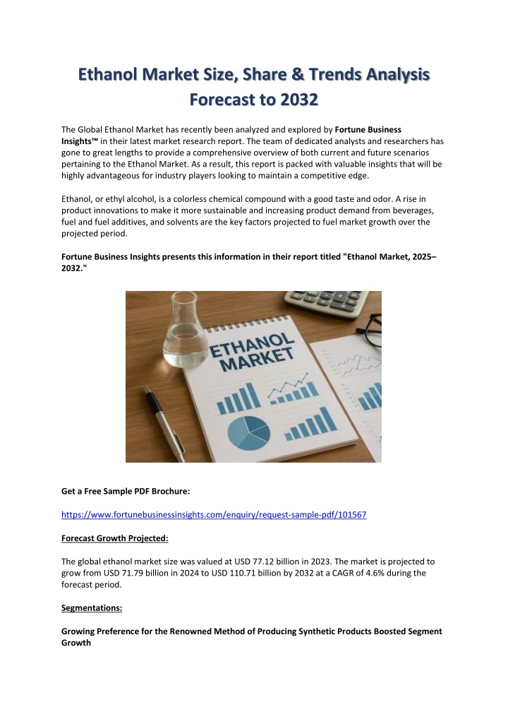 ethanol market size share trends analysis