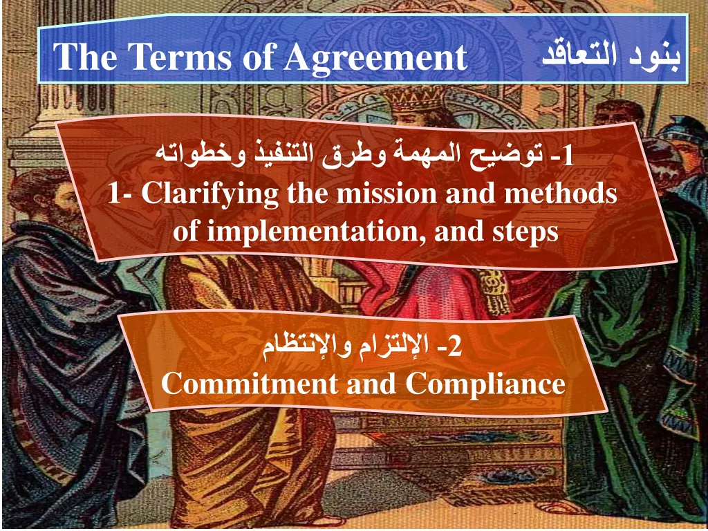 the terms ofagreement 3