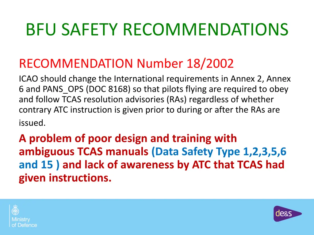 bfu safety recommendations 1