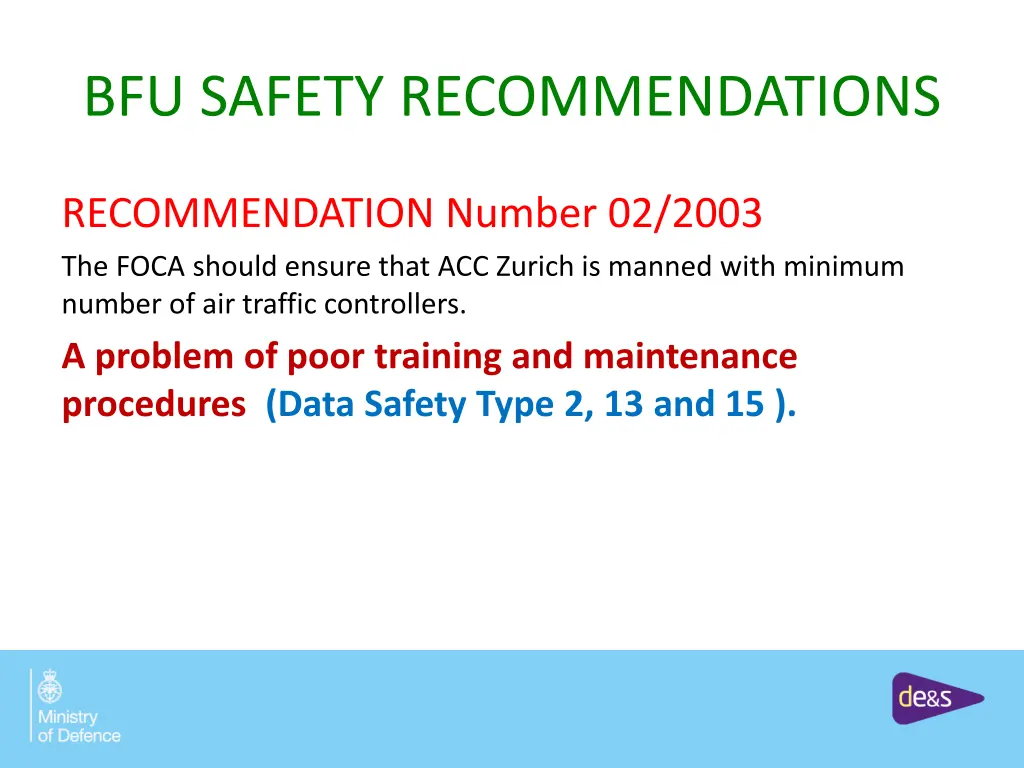 bfu safety recommendations 3