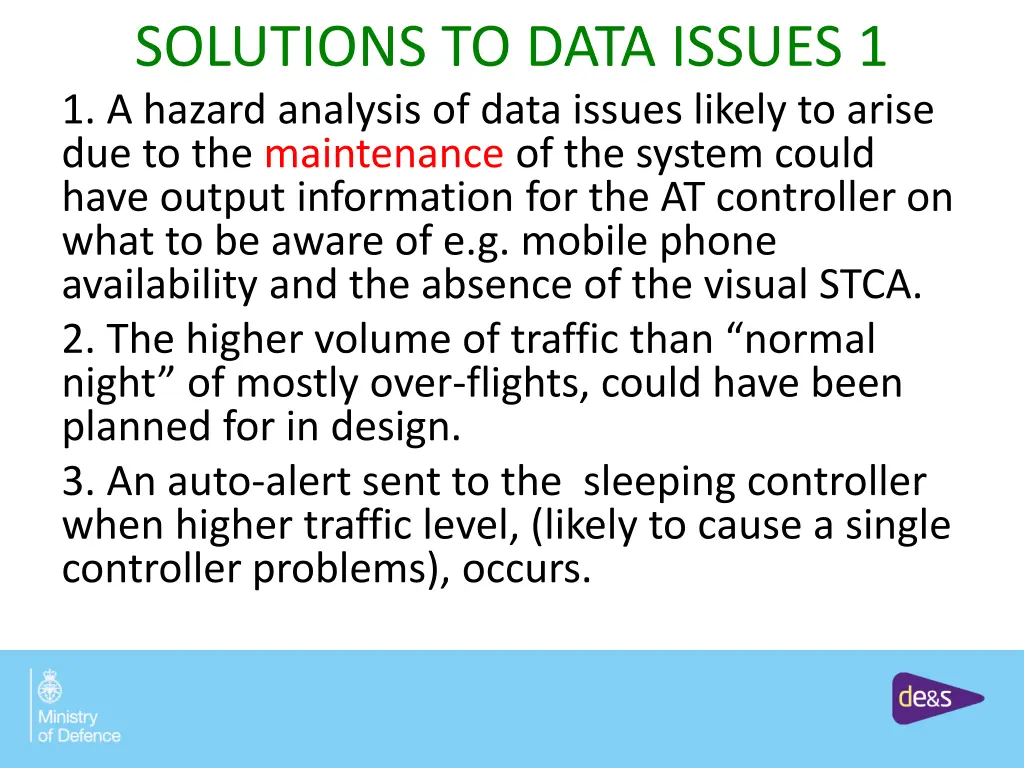 solutions to data issues 1 1 a hazard analysis