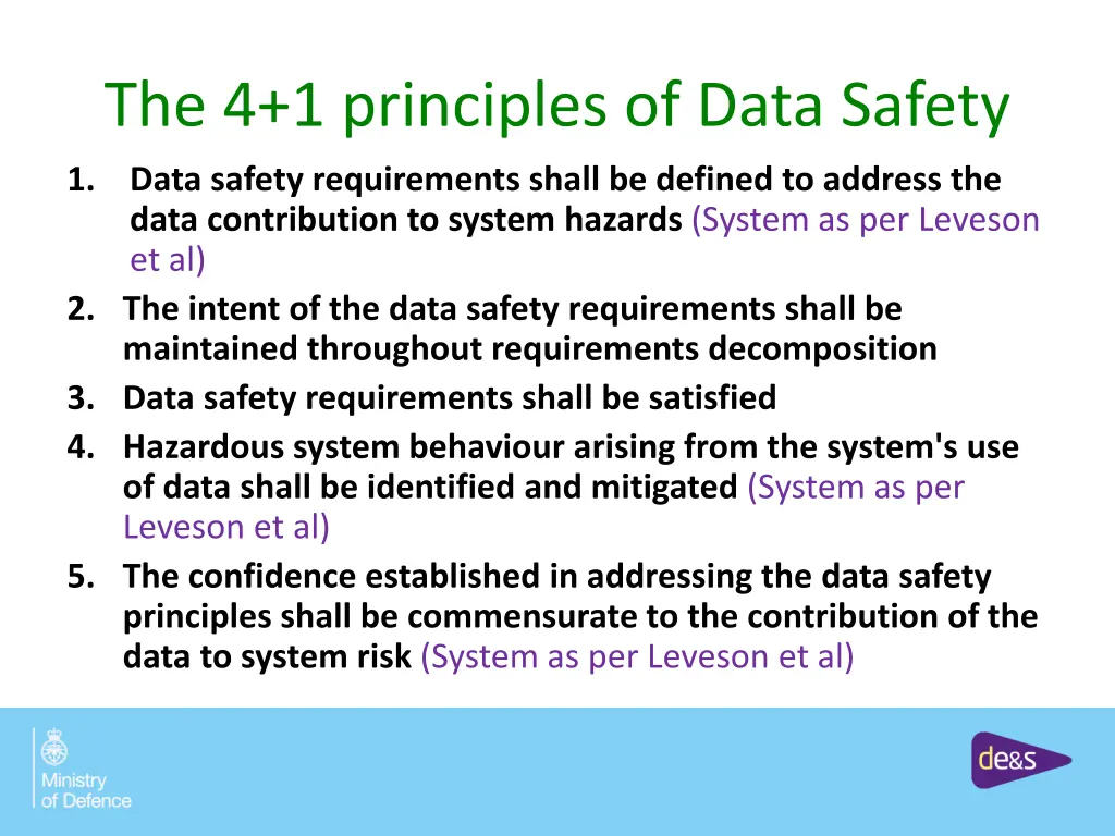 the 4 1 principles of data safety