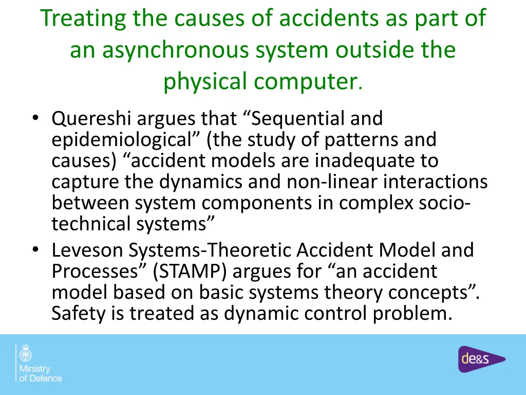 treating the causes of accidents as part