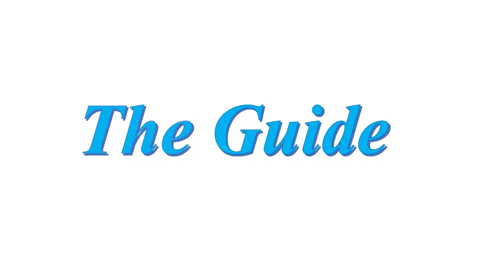 the guide 1