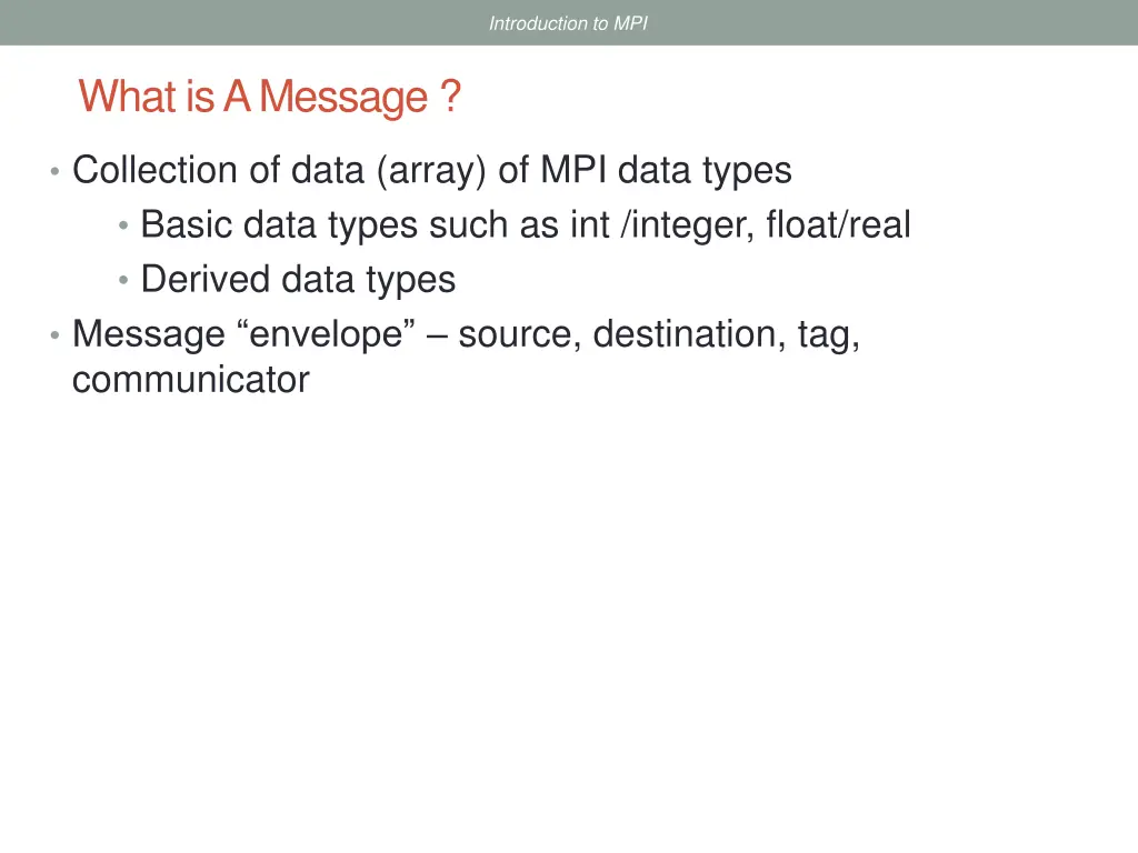introduction to mpi 1