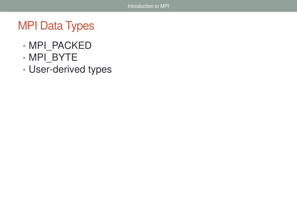 introduction to mpi 5