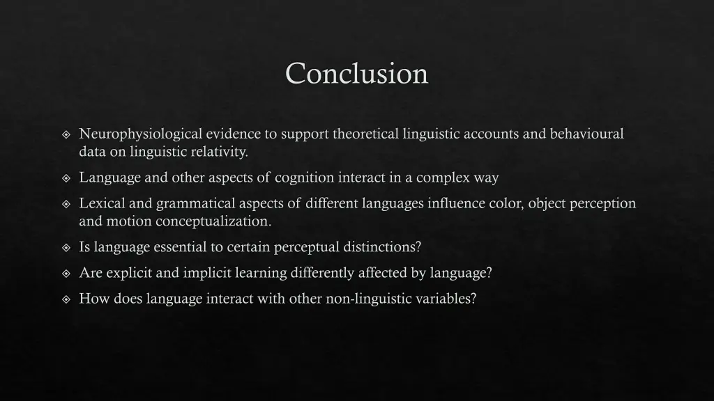 conclusion