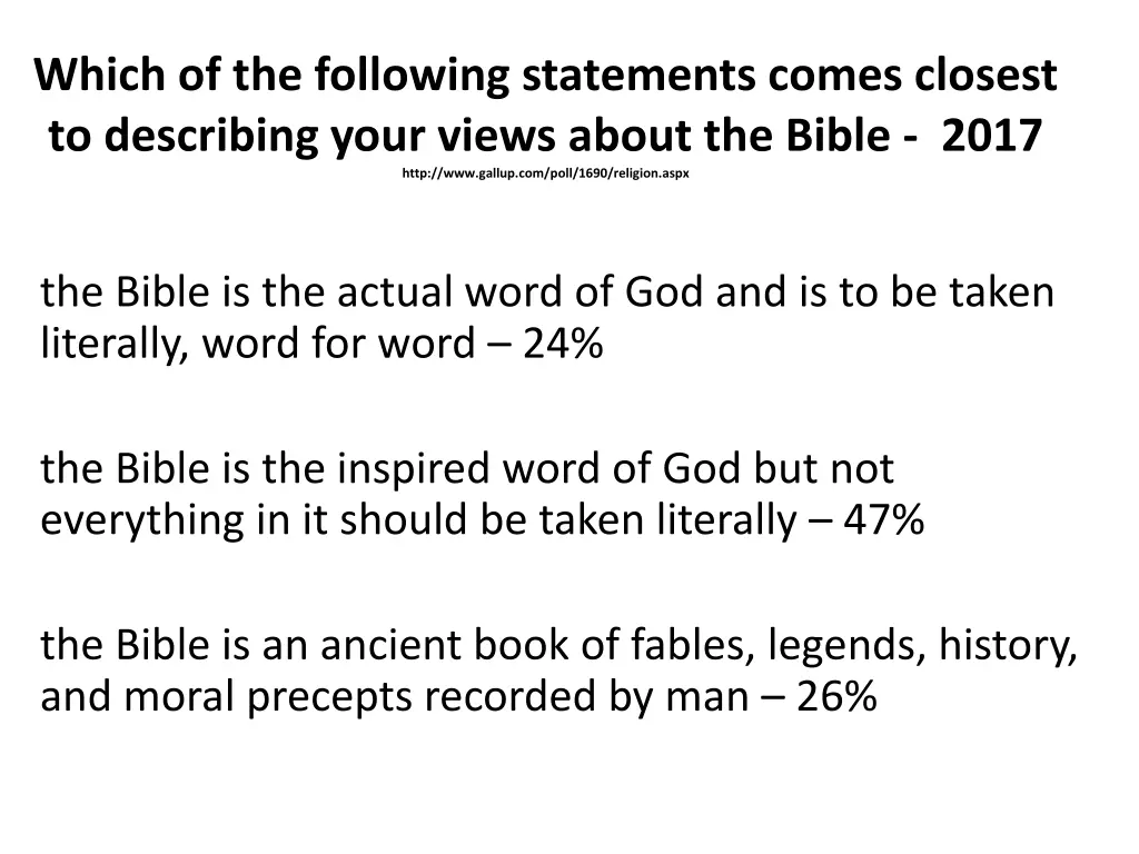which of the following statements comes closest