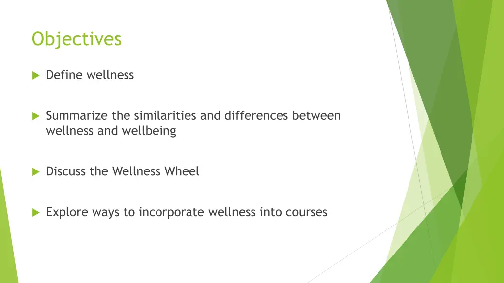 objectives