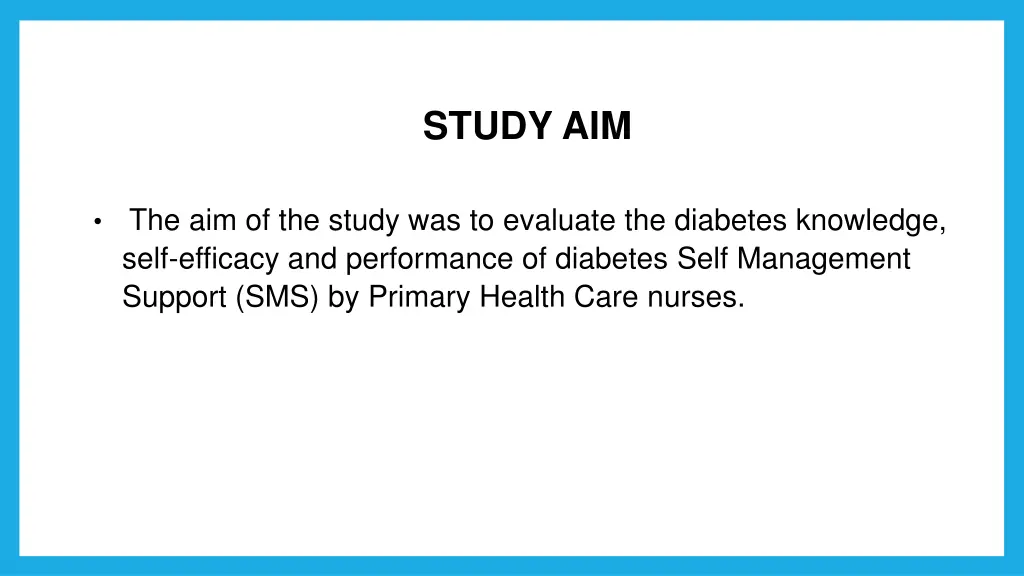 study aim