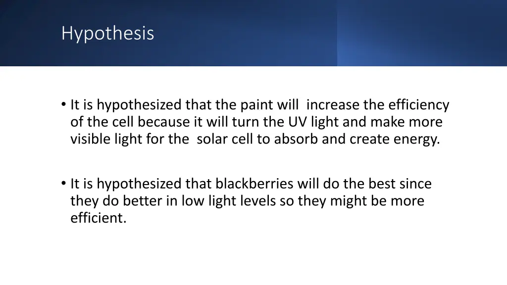 hypothesis