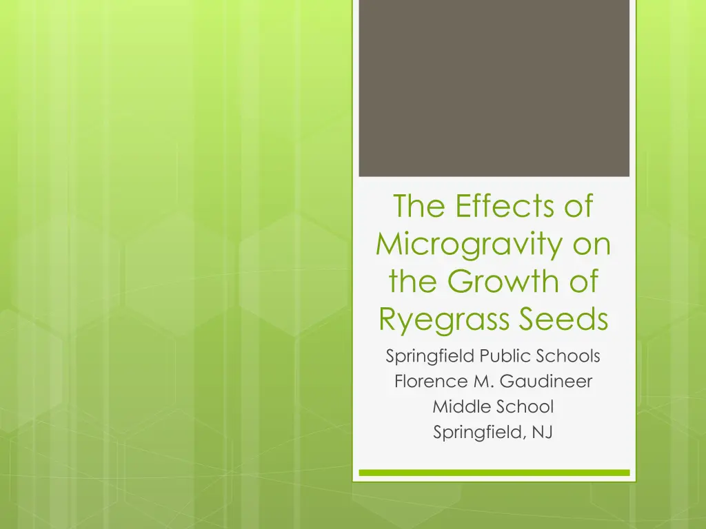 the effects of microgravity on the growth