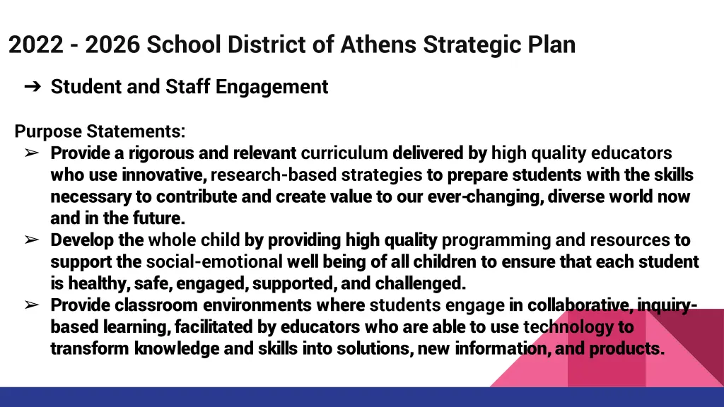 2022 2026 school district of athens strategic plan