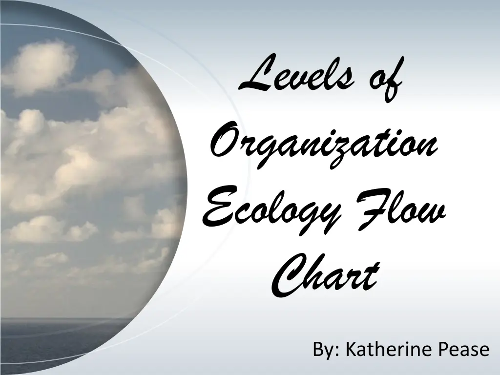 levels of organization ecology flow chart