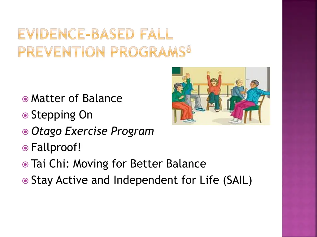 evidence based fall prevention programs 8