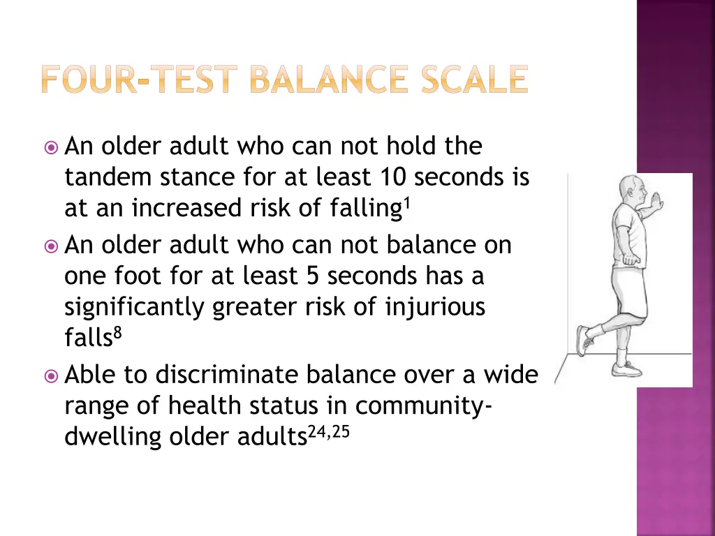 four test balance scale