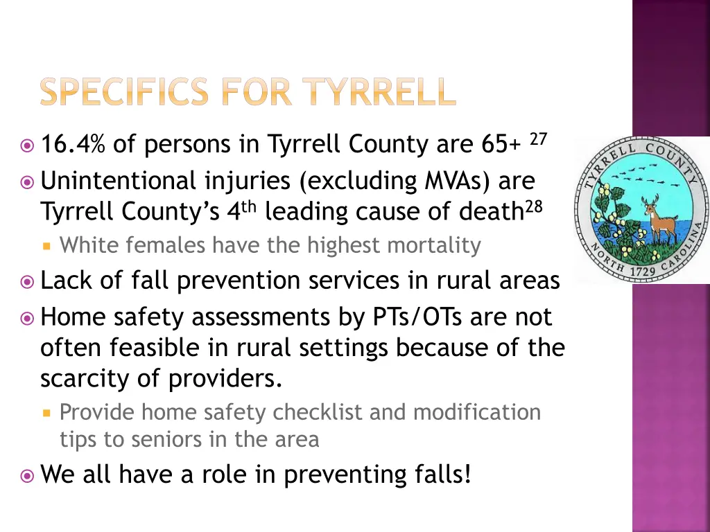 specifics for tyrrell