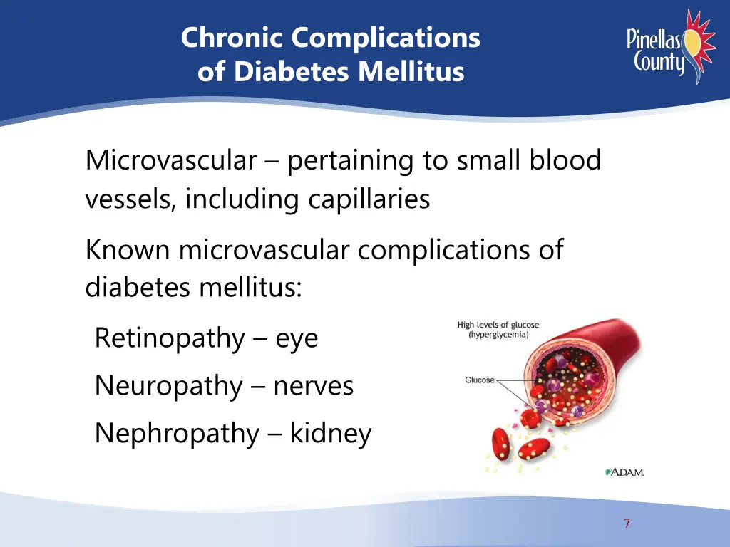 chronic complications of diabetes mellitus