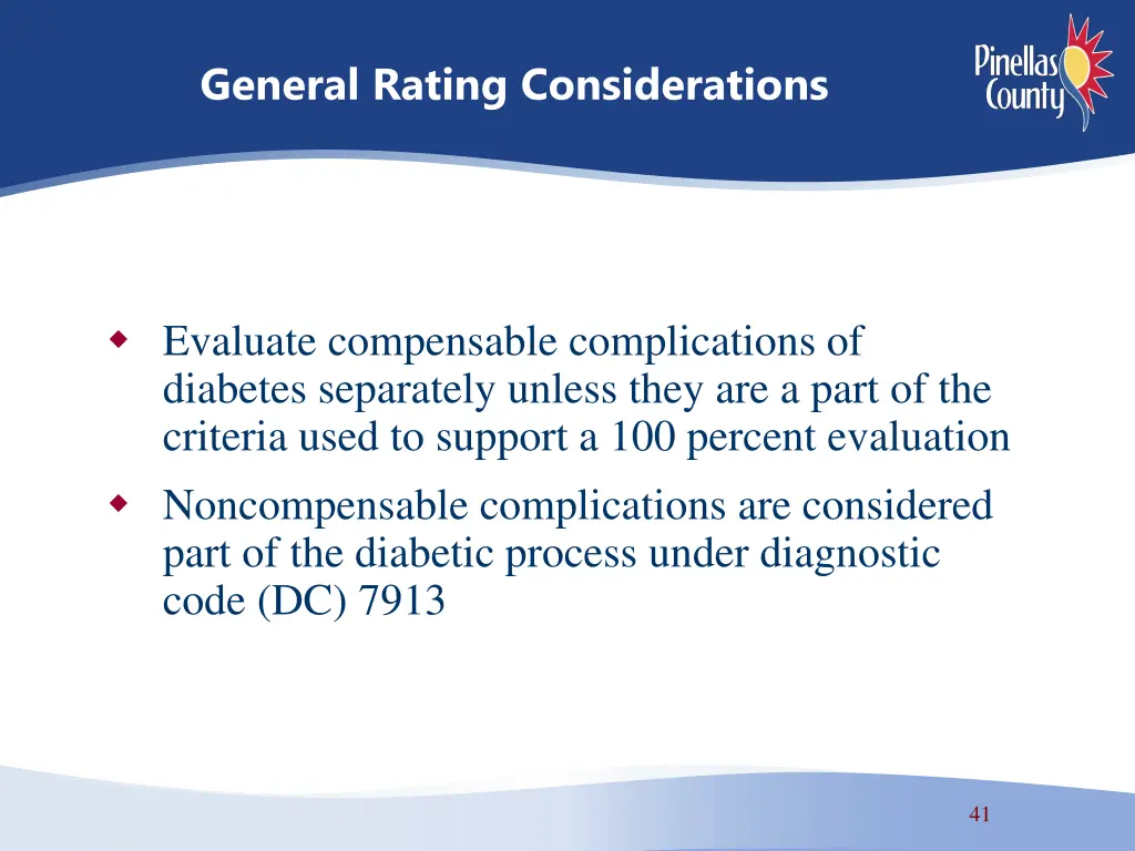 general rating considerations