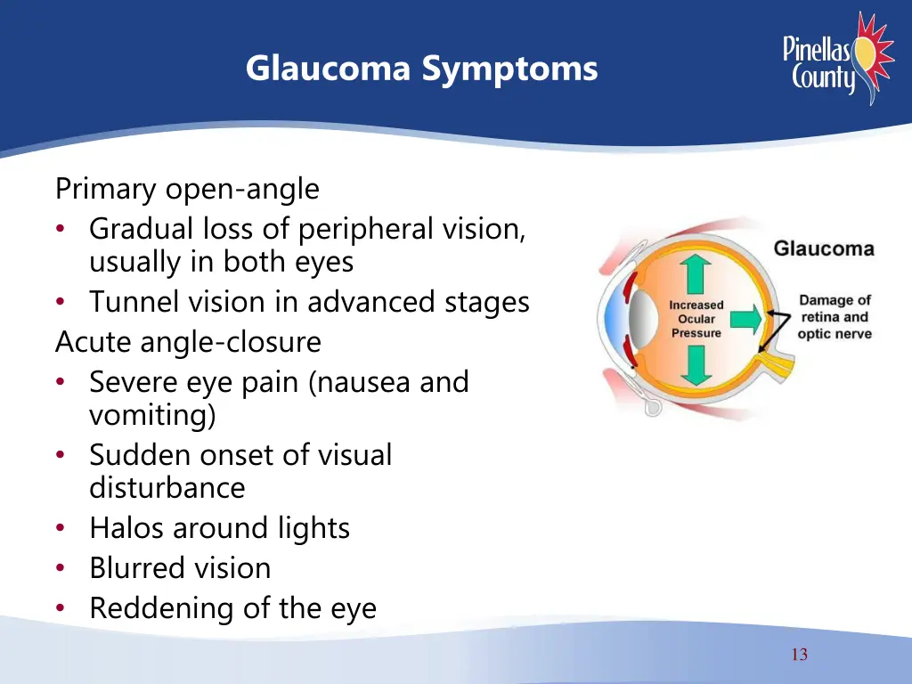 glaucoma symptoms