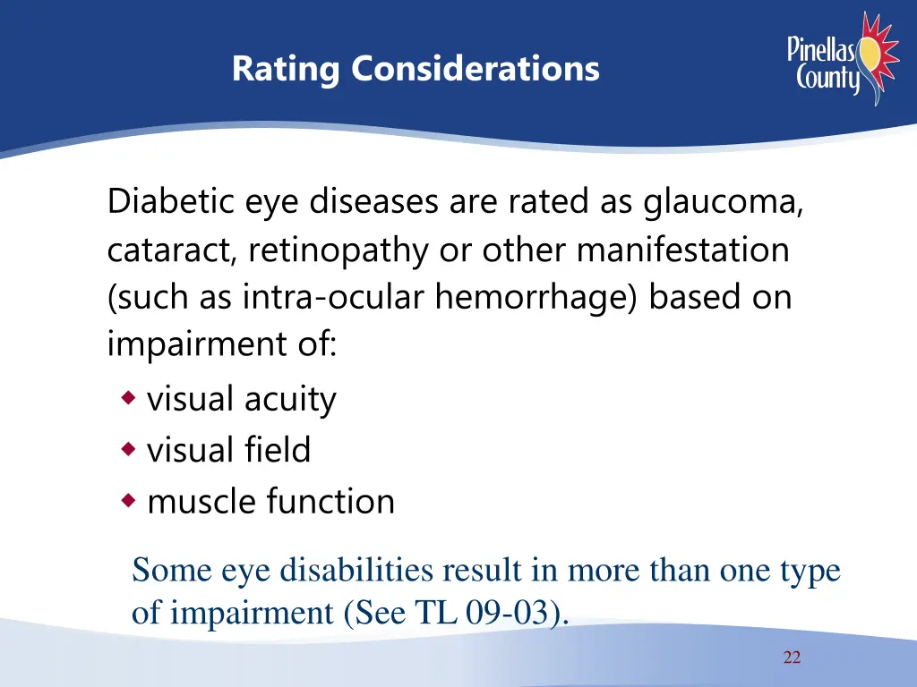 rating considerations