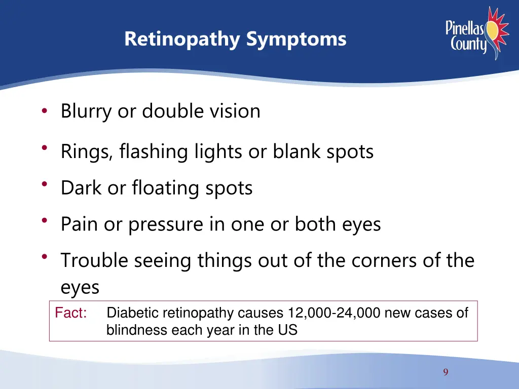 retinopathy symptoms