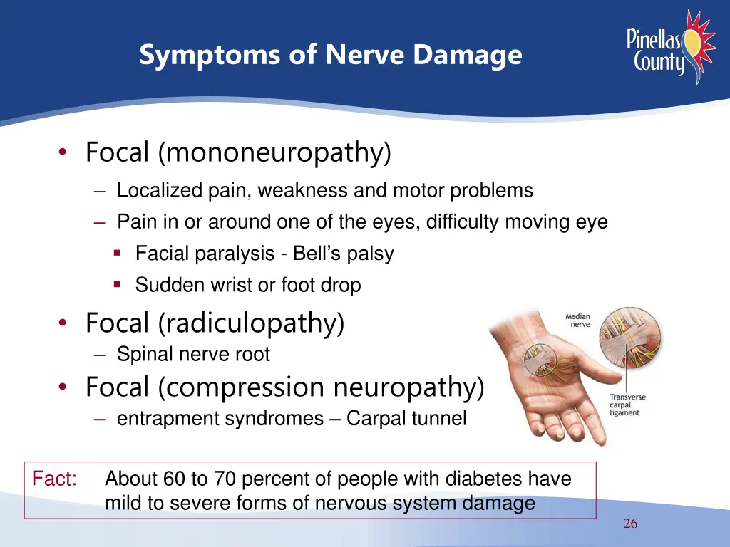 symptoms of nerve damage 1