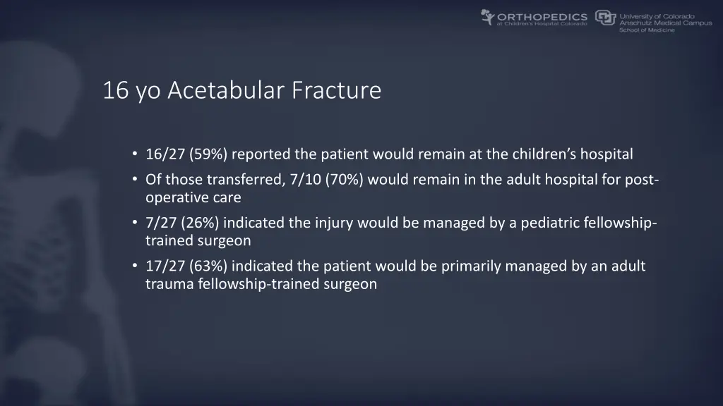 16 yo acetabular fracture