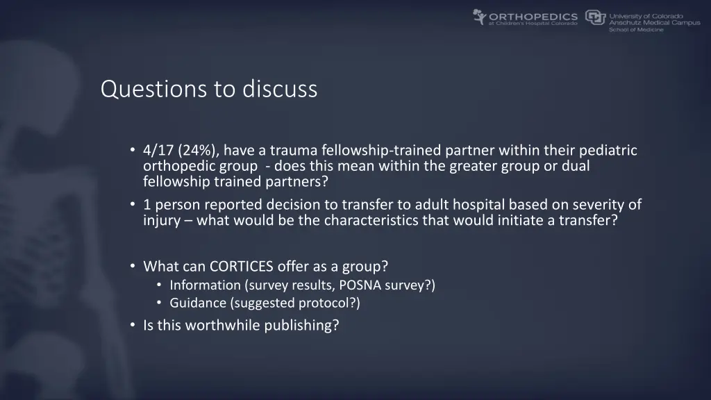 questions to discuss