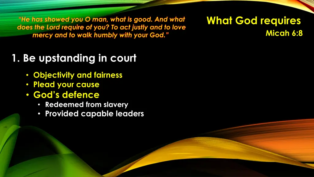what god requires 11