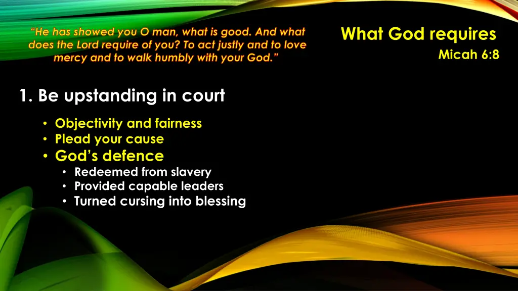 what god requires 12