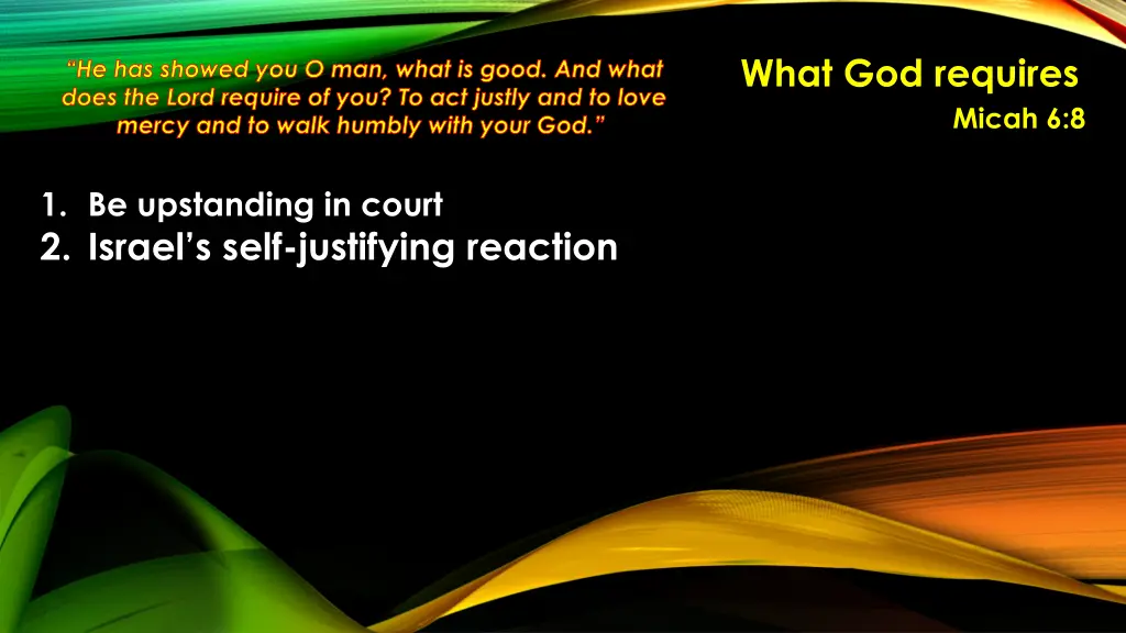 what god requires 14