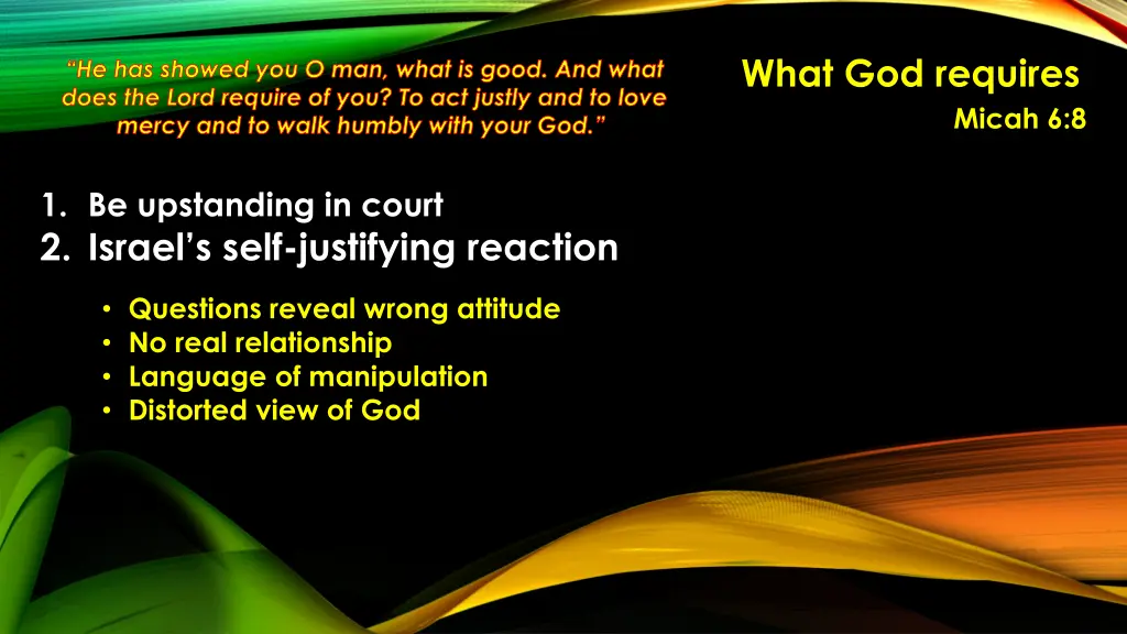 what god requires 18