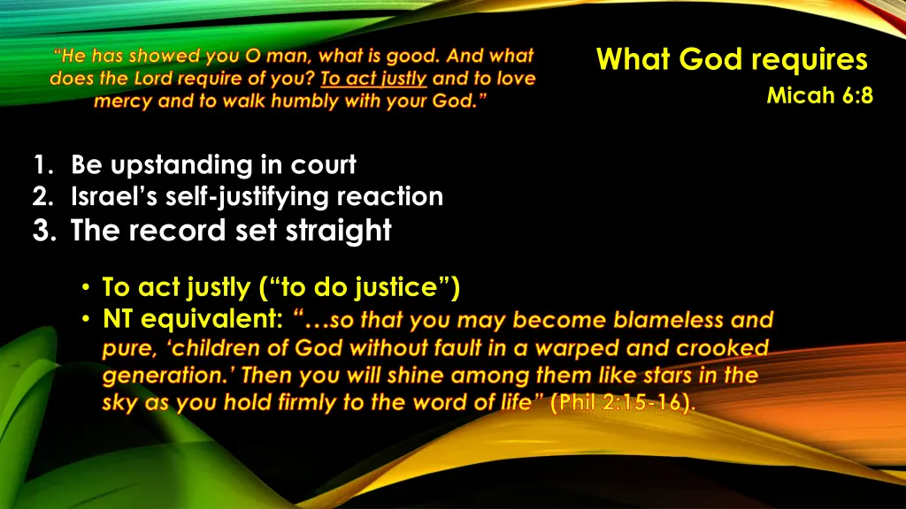 what god requires 22