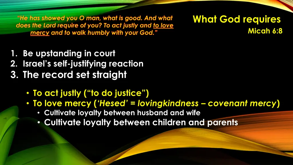 what god requires 26