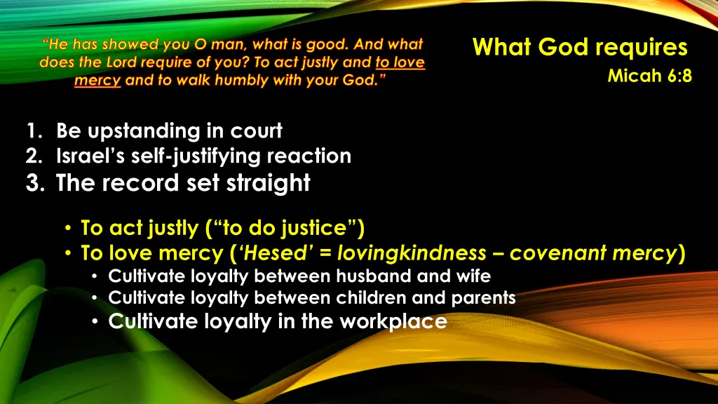 what god requires 27