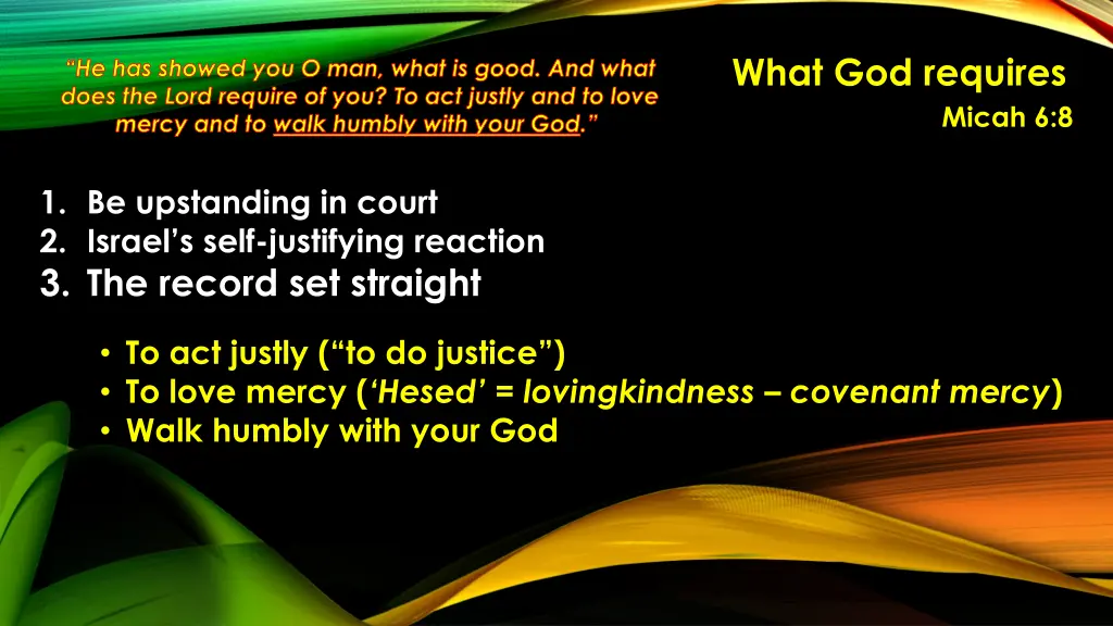 what god requires 28